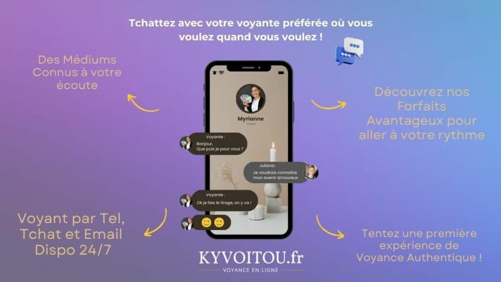 Tchattez avec votre voyante préférée où vous voulez quand vous voulez !